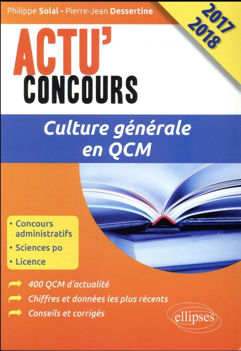 Emprunter Culture générale en QCM concours. Edition 2017-2018 livre