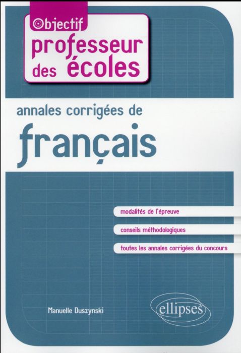Emprunter Annales corrigées de français livre