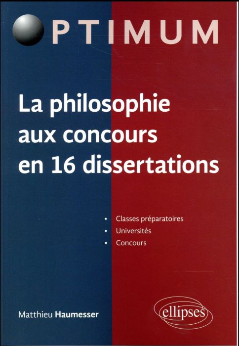 Emprunter La philosophie aux concours en 16 dissertations livre