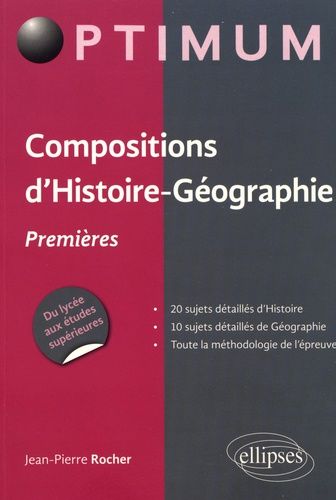 Emprunter Compositions d'histoire-géographie Premières livre