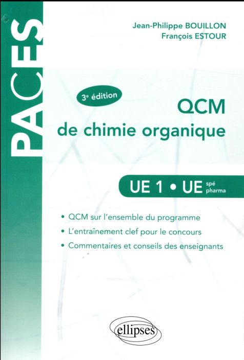 Emprunter QCM de chimie organique. UE 1, UE spé pharma, 3e édition livre