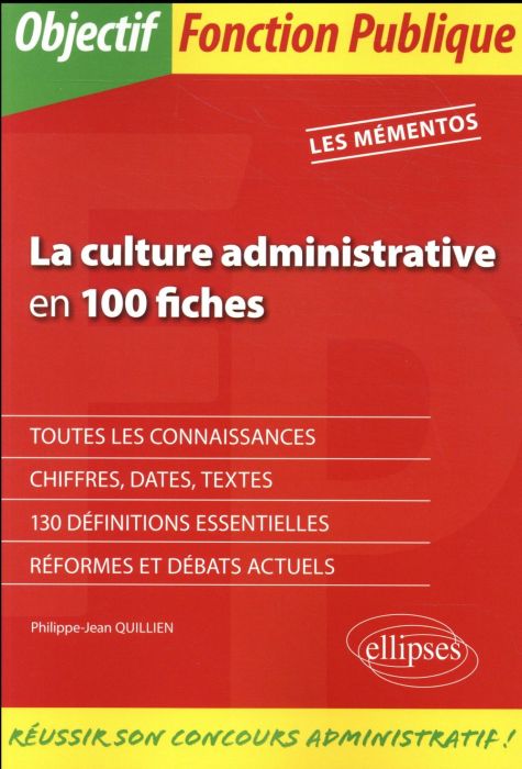 Emprunter La culture administrative en 100 fiches livre