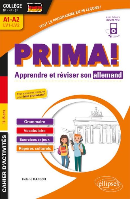 Emprunter Prima! Apprendre et réviser son allemand 5e 4e 3e A1-A2 LV1-LV2. Cahier d'activités, Edition 2018 livre
