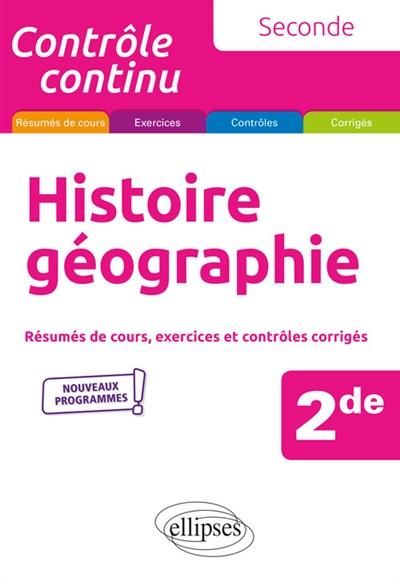 Emprunter Histoire-Géographie 2de livre