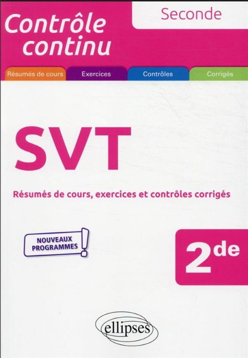 Emprunter SVT 2de. Résumés de cours, exercices et contrôles corrigés livre