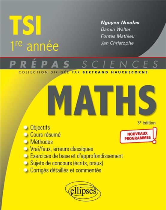 Emprunter Mathématiques TSI 1re année. 3e édition livre