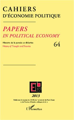 Emprunter Cahiers d'économie politique N° 64/2013 livre
