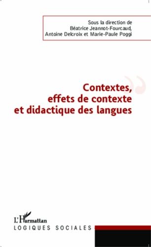 Emprunter Contexte, effets de contexte et didactique des langues livre