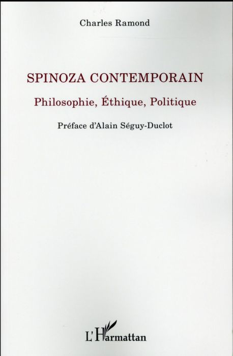 Emprunter Spinoza contemporain. Philosophie, éthique, politique livre