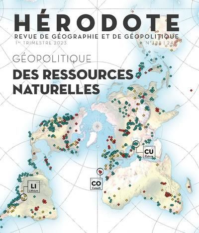 Emprunter Hérodote N° 188, 1er trismestre 2023 : Géopolitique des ressources naturelles livre