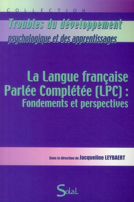 Emprunter La langue française parlée complétée (LPC) : fondements et perpectives livre