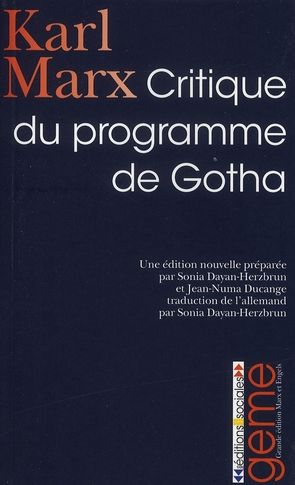 Emprunter Critique du programme de Gotha livre