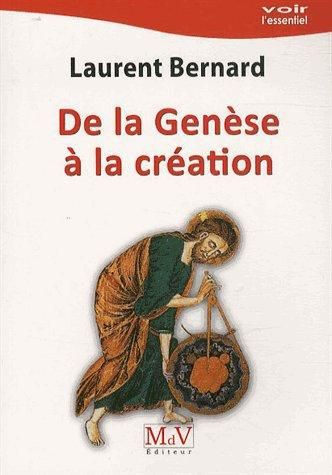 Emprunter De la Genèse à la création livre