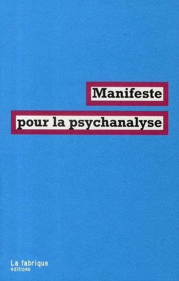 Emprunter Manifeste pour la psychanalyse livre