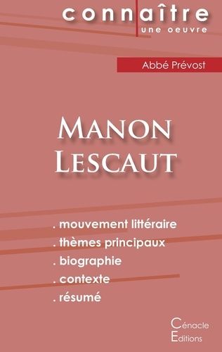 Emprunter Manon Lescaut. Fiche de lecture livre