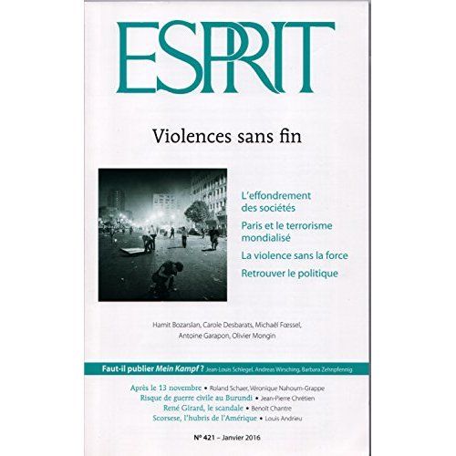 Emprunter Esprit N° 421, janvier 2016 : Violences sans fin livre