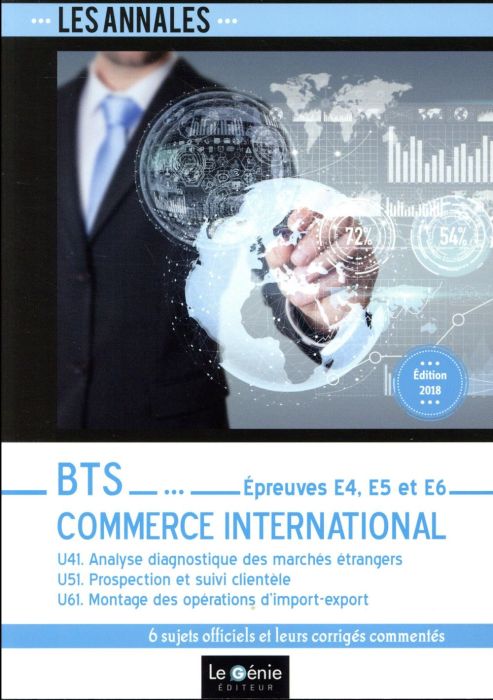 Emprunter BTS commerce international épreuves E4, E5 et E6 livre