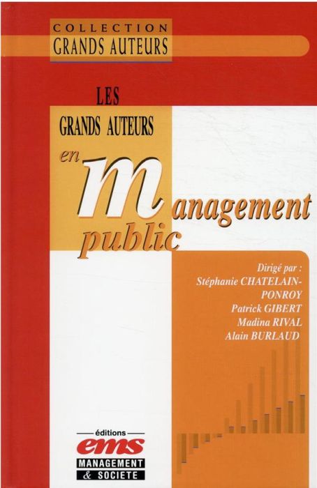 Emprunter Les grands auteurs en management public livre