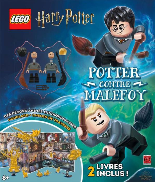 Emprunter LEGO Harry Potter. Potter contre Malefoy. Avec 2 livres : Deux rivaux à l'école %3B Gryffondor contre livre