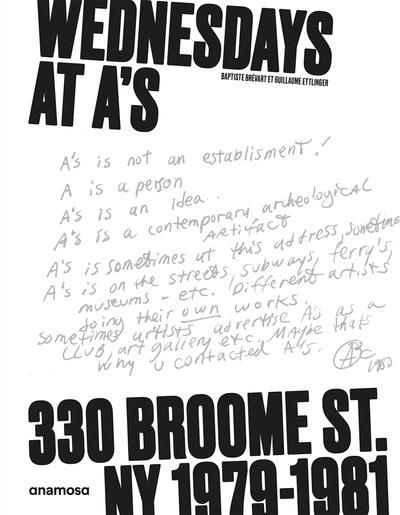 Emprunter Wednesdays at A's 300 Broome St. NY 1979-1981 livre