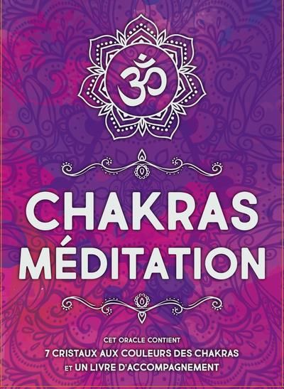 Emprunter Chakras méditation. Avec 7 cristaux en pierre naturelle, 1 planche, un livre d'accompagnement et un livre