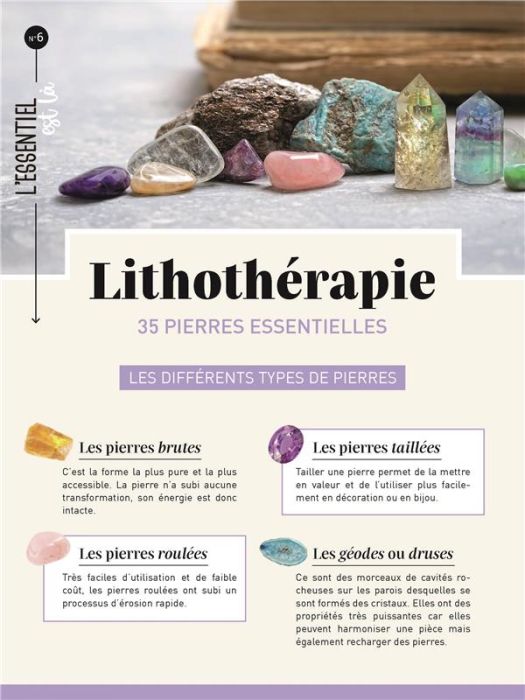 Emprunter Lithothérapie. 35 pierres essentielles livre