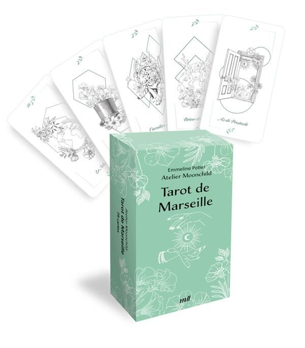Emprunter TAROT DE MARSEILLE - JEU DE CARTES DIVINATOIRES - 79 CARTES ILLUSTREES PAR LA CARTOMANCIENNE ATELIER livre