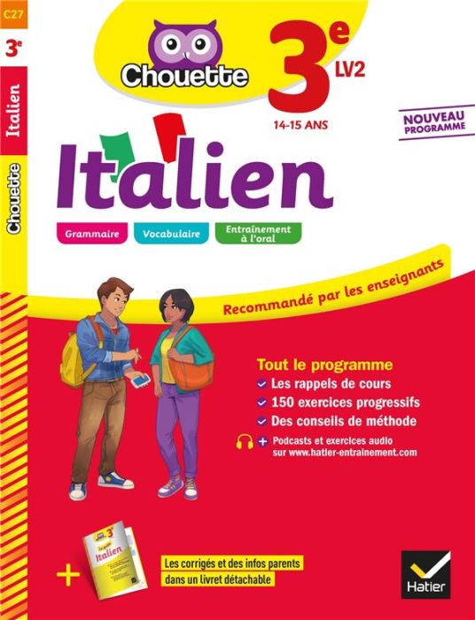 Emprunter Italien 3e LV2 livre