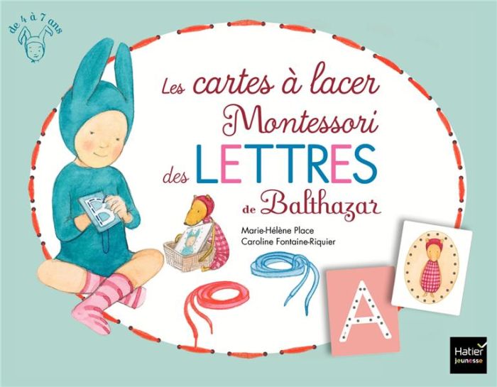 Emprunter Les cartes à lacer Montessori des lettres de Balthazar livre