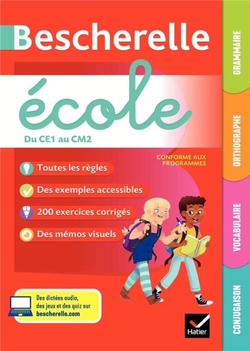 Emprunter Grammaire, orthographe, vocabulaire, conjugaison du CE1 au CM2 Bescherelle école. Edition 2020 livre