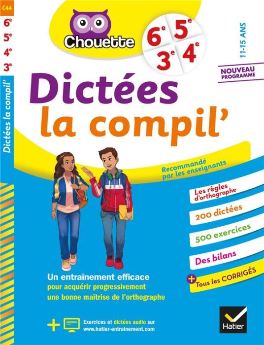 Emprunter Français 6e, 5e, 4e, 3e Dictées La Compil'. Edition 2020 livre
