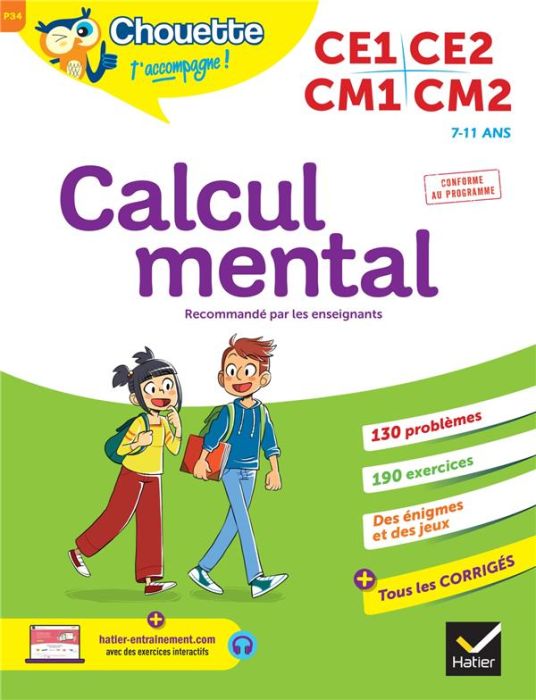 Emprunter Calcul mental CE1, CE2, CM1, CM2 livre