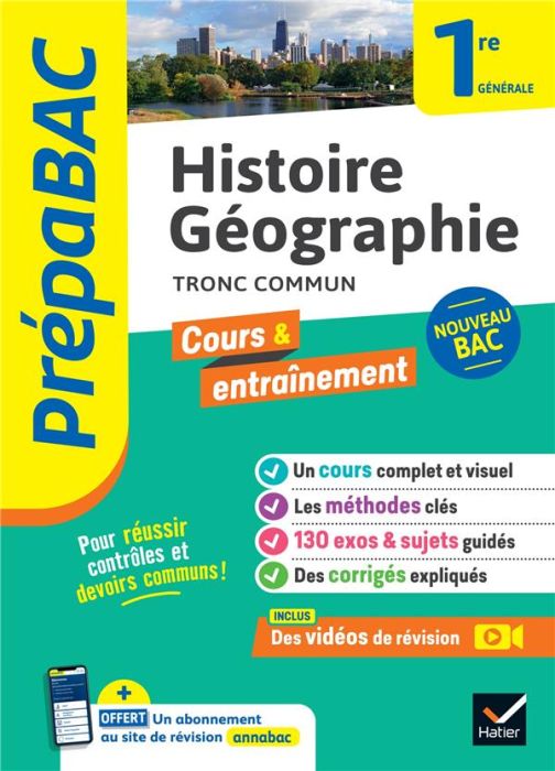 Emprunter Histoire-Géographie 1re générale. Edition 2024 livre