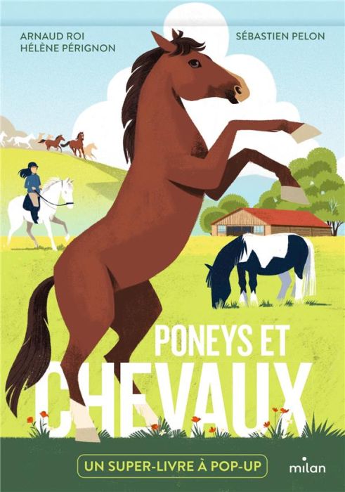 Poneys et chevaux. Un super-livre à pop-up - Roi Arnaud - Pérignon