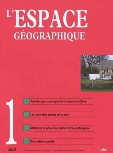 Emprunter L'espace géographique/2018/L'espace géographique Tome 2018 livre