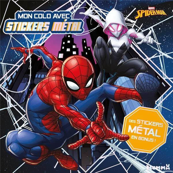 Emprunter Marvel Spider-Man Mon colo avec stickers métal livre