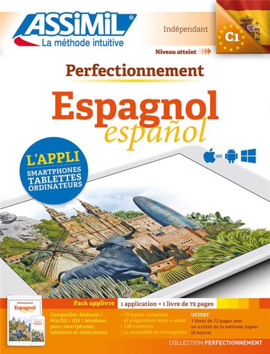 Emprunter Espagnol C1. Pack applivre : 1 application + 1 livre de 72 pages livre