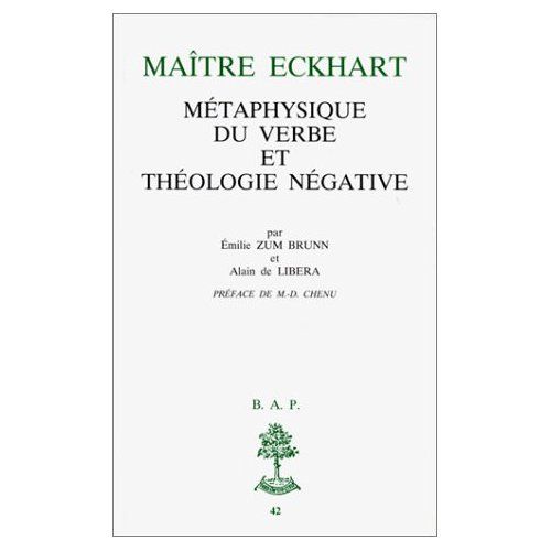 Emprunter Maître Eckhart. Métaphysique du Verbe et théologie négative livre