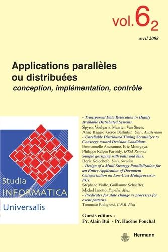 Emprunter Studia Informatica Universalis n°6.2. Applications parallèles ou distribuées. Conception, implémenta livre