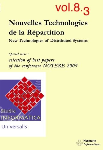 Emprunter Studia Informatica Universalis n°8-3. New technologies of distributed systems. Nouvelles Technologie livre