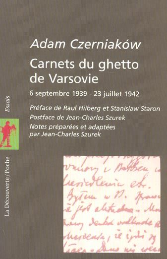 Emprunter Carnets du ghetto de Varsovie (6 septembre 1939 - 23 juillet 1942) livre