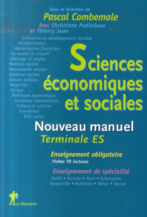 Emprunter Sciences économiques et sociales Tle ES. Nouveau manuel, 4e édition livre