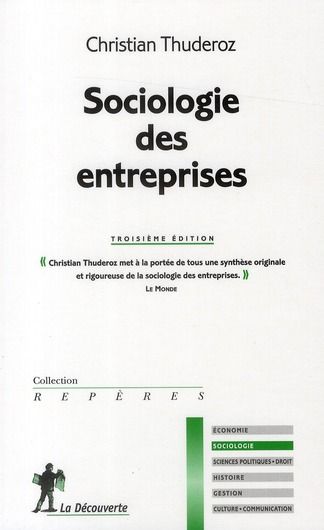 Emprunter Sociologie des entreprises. 3e édition livre
