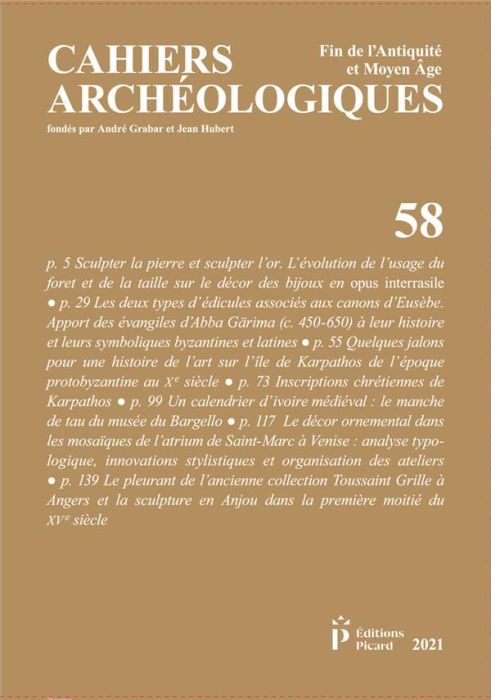 Emprunter Cahiers archéologiques N° 58 livre