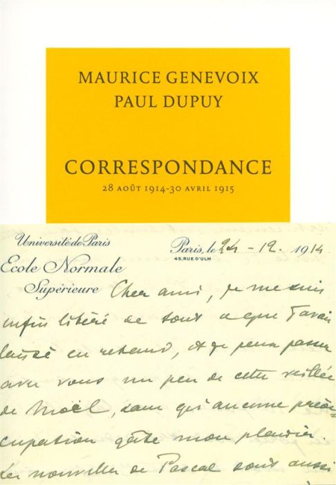 Emprunter Correspondance. 28 août 1914 - 30 avril 1915 livre