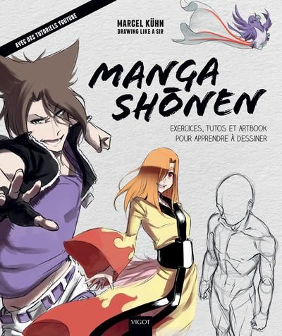 Emprunter Manga shonen. Exercices, tutos et artbook pour apprendre à dessiner livre