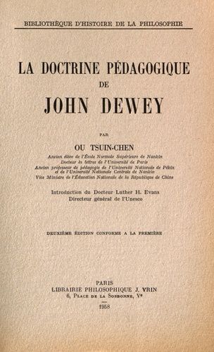 Emprunter La doctrine pédagogique de John Dewey livre