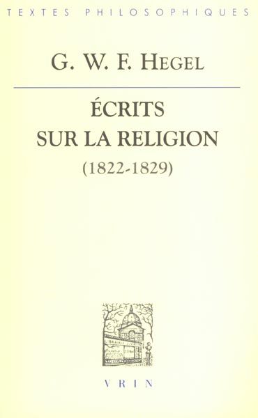 Emprunter Ecrits sur la religion (1822-1829) livre