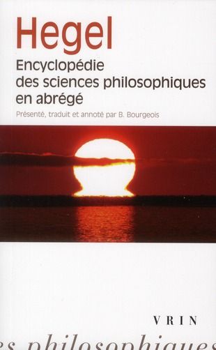 Emprunter Encyclopédie des sciences philosophiques en abrégé livre