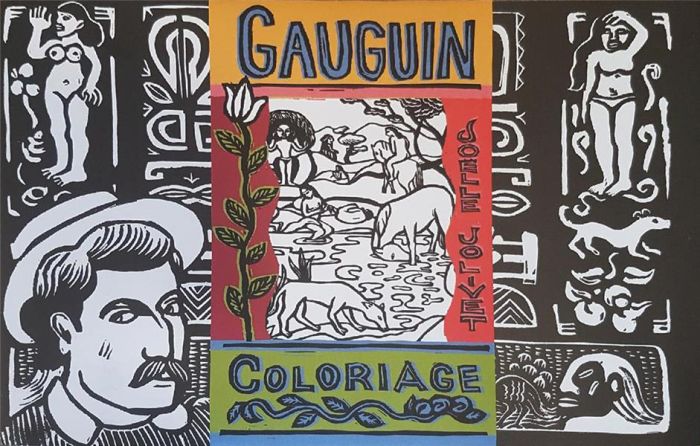 Emprunter Gauguin. Coloriage livre